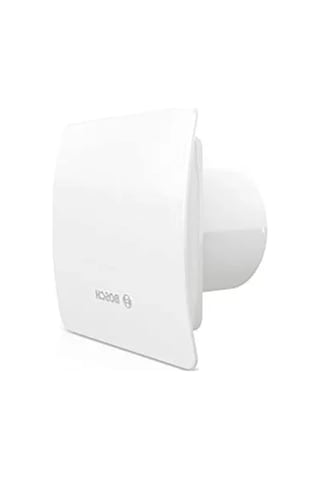 Beyaz Banyo Aspiratörü, 100 Mm Çap İle Etkili Hava Dolaşımı Açık Ahşap
