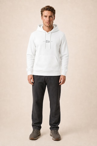Redline Thenk Yeni Sezon Erkek Regular Fit Kapüşonlu Sweatshirt Beyaz