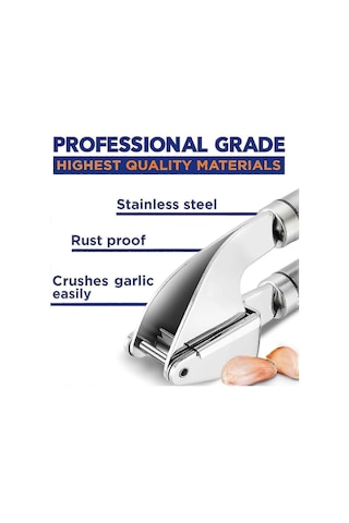 Çok Amaçlı Sarımsak Ezici Ve Premium Kasap Bıçağı Çok Renkli