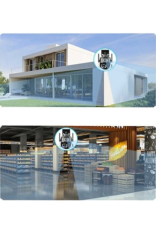 3mp + 3mp Wi-fi Ip Tf Kart Girişli Optik Zoom Kamera