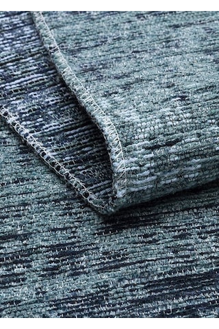Kutnu Kılım Modern Ombre Renk Geçişli Yıkanabilir Çift Taraflı Kilim Antrasit - Gri