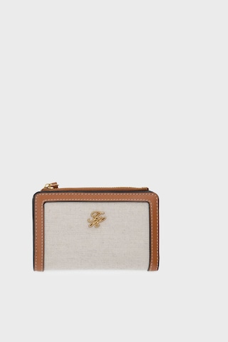 Tommy Hilfiger Kanvas Katlanır Cüzdan Kadın Cüzdan Aw0aw18706 Gb8 Bej