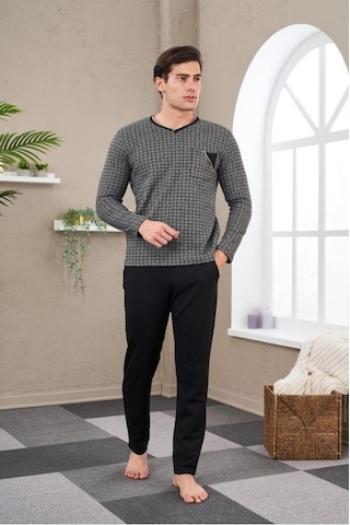 Pjs 23710 Erkek Jakarlı Pijama Takım 001