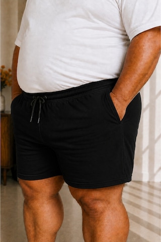 Sngl Tekstil Erkek Büyük Beden Şort 3xl 4xl 5xl 6xl 7xl 8xl 9xl Siyah