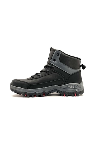 Cool Alfa Kırmızı-siyah Kauçuk Taban Kaymaz Softshell Outdoor Bot 001