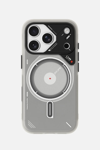 Apple Uyumlu iPhone 17 Pro Karanlıkta Hafif Parıldayan Magsafe Özellikli A17 Frosted Kılıf Beyaz