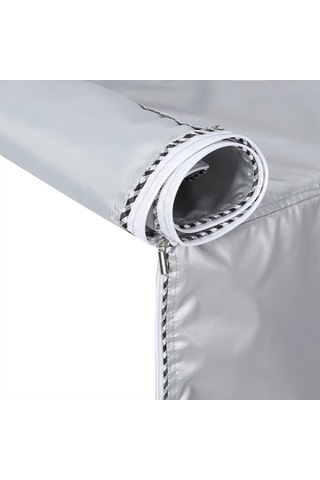 Tenfowee S Boyutu Ön Açık Drum Makine Kılıfı - Gümüş Kaplama Poliester, Su Ve Güneş Korumalı, Reçine Tasarımı Diğer