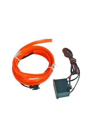 Carub 12v İp Neon Araç İçi Torpido Ledi Şerit Led Kablo Turuncu 2 Metre Br4327559 1 Adet