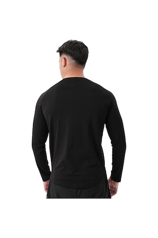 Musclecloth Elite Reglan Uzun Kollu T-shirt Siyah Siyah