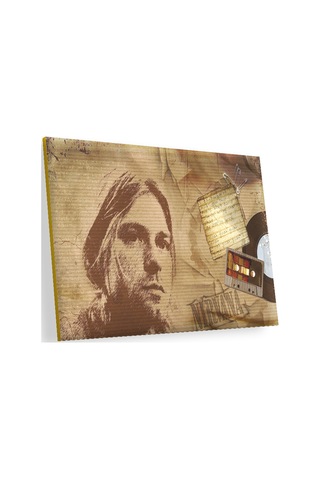 Cakasepetim Kurt Cobain Ve Şarkı Sözleri Ahşap Mdf Tablo