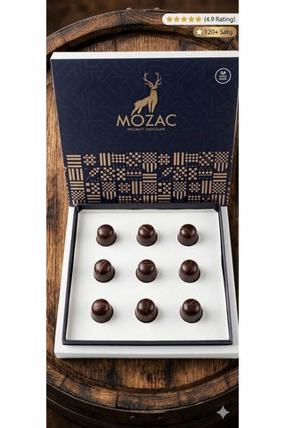Mozac Varil Yaşlı Aroma Barrel Aged Aroma El Yapımı Gurme Çikolata Serisi 224 G
