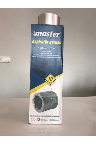 10 Metre Esnek Bükülebilir Davlumbaz Aspiratör Boru + Folyo Bant