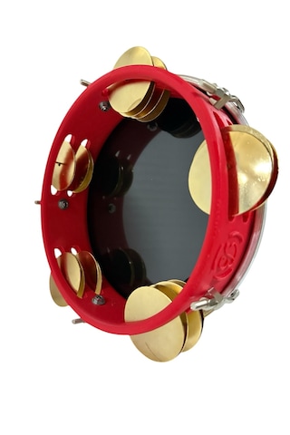 Fasıl Tefi Profesyonel Carbon Kırmızı Renk Kasnak Siyah Film