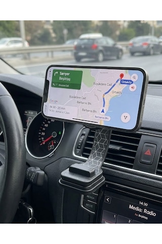 Dashboard Manyetik Telefon Tutucu Ayarlanabilir Telefon Standı Standart