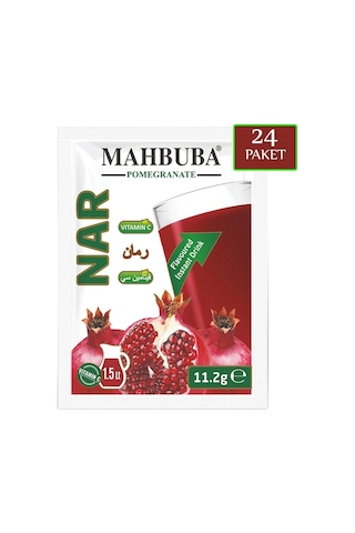 Mahbuba Nar Aromalı Soğuk Toz Içecek 24x11.2gr 11.2 G