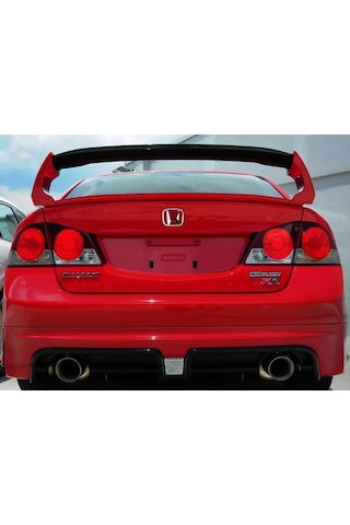 Honda Civic Fd6 Bagaj Üstü Spoiler Mugen Rr 4 Parça Abs Plastik