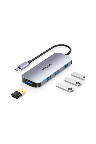 Philips Uyumlu Swr1651b Type-c To 4 Portlu Usb-a 3.2 Hub Çoklayıcı Adaptör
