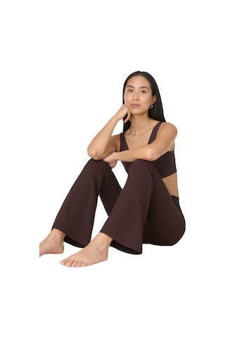 Sweaty Betty Glow Flex Rıb 32 Flare Trouse 5524 Kahve