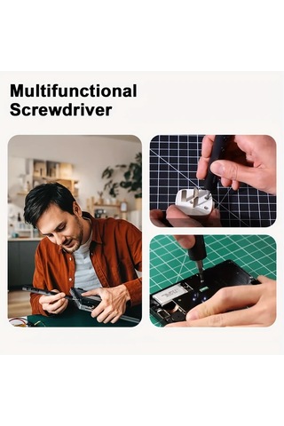 Xuweiwei Şarj Edilebilir 4ü 1 Arada Yüksek Hassasiyetli Kablossuz Elektrikli Vidalama Seti Lityum Pili 240rpm Tork Telefon Laptop Kamera Tamiri