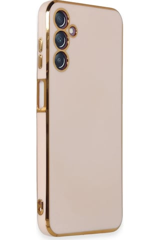 Uray Store Samsung Galaxy Uyumlu  M14 5g Kılıf Volet Silikon - Pembe