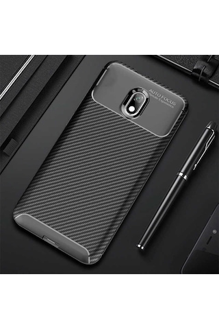 Xiaomi Redmi 8A Kilif Karbon Silikon Case 391302799