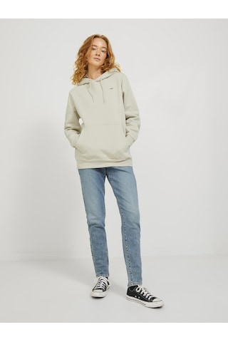 Jack & Jones Kadin Gögüs Minimal Baskili Sweatshirt - Abbie - 12223961 Moonbeam