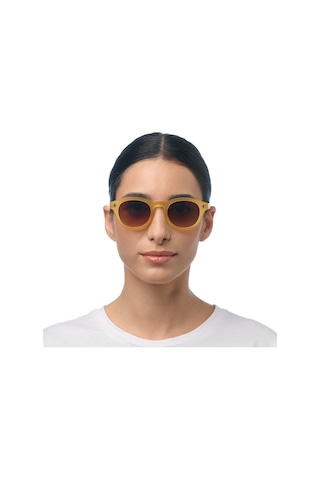 Okkia Milano Unisex Güneş Gözlüğü Sarı / Lens: Kahverengi Gradyan Sarı
