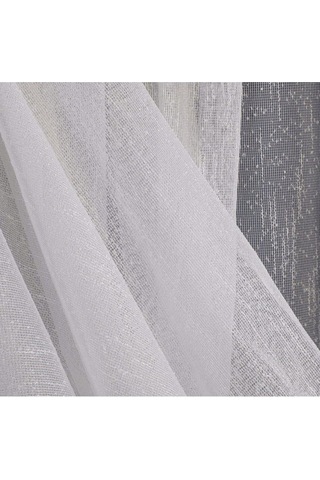 Kırık Beyaz Düz Tül Perde Şantuk Normal Pile 1'e 2,5 Pile-kırık Beyaz Kırık Beyaz