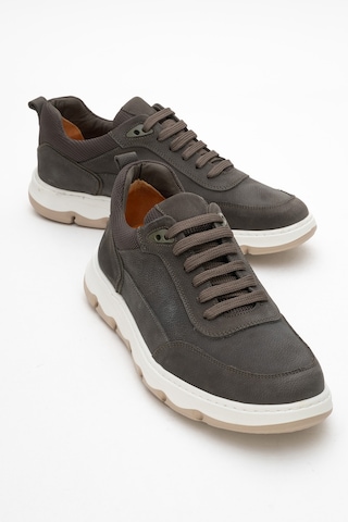 Dericlub Erkek Rahat Taban Comfort Casual Ayakkabı Gerçek Deri Fr 252290 Nubuk Haki Diğer