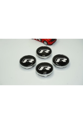 Vw Volkswagen R Jant Göbek Kapak Seti 60mm