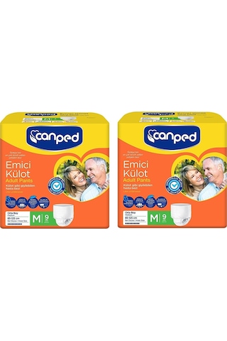 Canped Emici Külot Hasta Bezi Orta Boy M 2 x 9'Lu