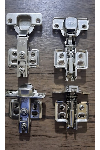 Frenli Pistonlu Menteşe Metal Düz Dolap Menteşesi