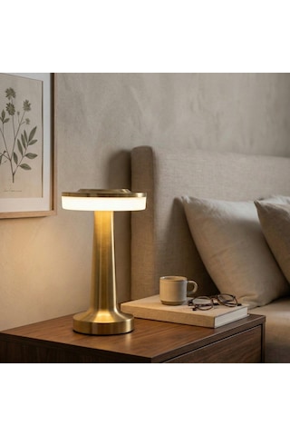 Plmk Masa Lambası 1209 Beyaz - Sarı