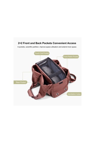 Moveevo Nefes Alabilir Kedi/köpek Çantası - Hafif, Kışlık Sıcak, Cilt Dostu Moda Taşıyıcı