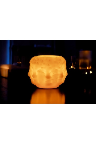 Fener Mum Buddah Turuncu Kavun Kokulu Dekoratif Mum