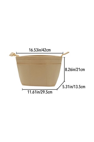 Fochsia 卡其色 M Anjou Pm Gm Neverfull Tote Çanta Organizatörü İç Astar Çantası Makyaj Çantası Gümüş Eskitme