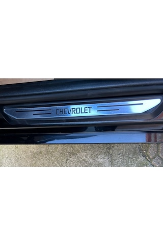 Chevrolet Kalos Özel Kapı Eşik Yazısı Krom