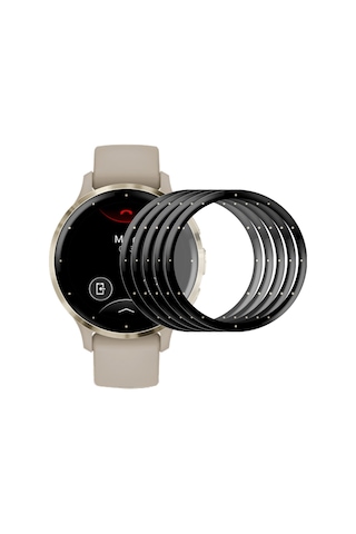 Garmin Venu 3s İçin 5 Adet Enkay 3d Tam Kapsama Yumuşak Pc Kenar Pmma Hd Ekran Koruyucu Film