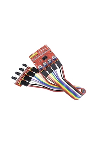 Çizgi İzleyen Robot Araba Kiti 2wd + Arduino + Motor Sürücü + 4 Kanal Sensör - Jumper Hediyeli