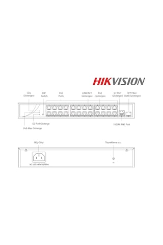 Hikvision Ds 3E0326P E/M B 24 Port Poe Switch