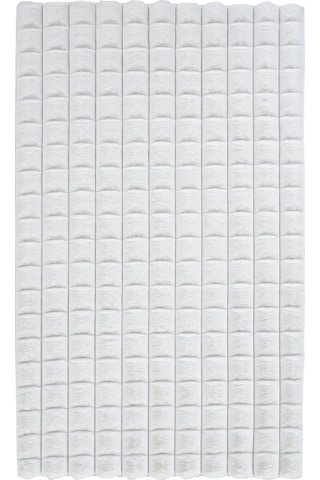 Apex Halı Diamante Peluş Halı 7001 Beyaz Renkli