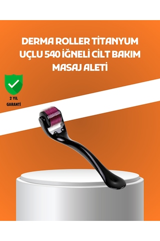 540 İğneli Titanyum Dermaroller Profesyonel Ev Tipi Cilt Yenileme Aparatı Xuczzdermaroller-3