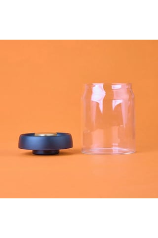 Arow Frasco Vakumlu Saklama Kavanozu - Şeffaf / Siyah - 900 Ml Şeffaf / Siyah