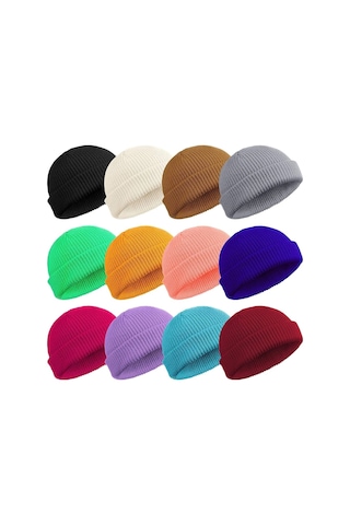 Külah Erkek Docker Örgü Bere Skullcap Hipster Şapka
