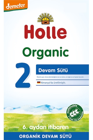 Holle Organik 2 Bebek Devam Sütü 600 G 4 Adet