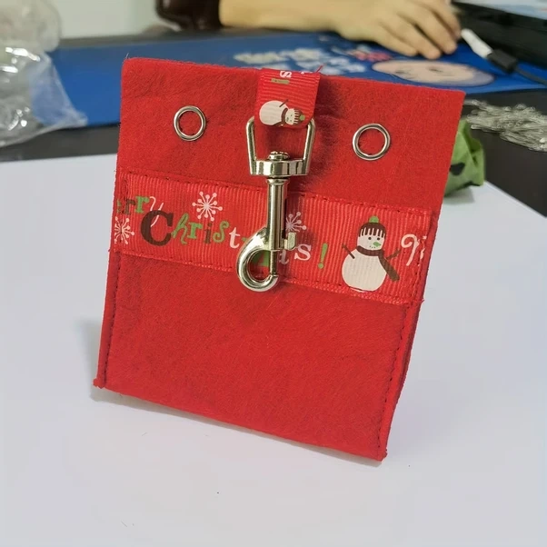 Elmpaly Kırmızı Su Geçirmez Köpek Dışkı Poşeti Tutucu Ve Ödül Dispanseri