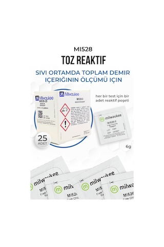 Milwaukee Mı528-25 Demir Reaktif Tozu 6 G Su Test Reaktifi