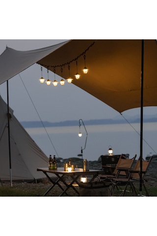 Shinetrip Akülü Kamp Lambası Taşınabilir Hung Işık Açık Retro Siyah