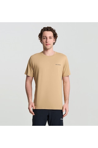 Columbia Tech Trail Utility Erkek Kısa Kollu Tişört-7857 Kahverengi