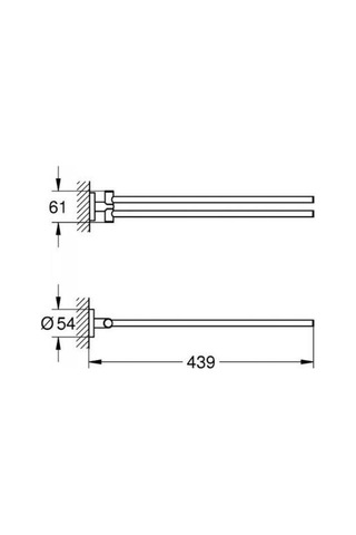 Grohe Essentials Havluluk - 1024672430 Siyah